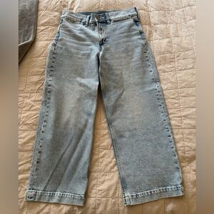 Banana Republic High Rise Wide-Leg Crop Jean